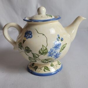 Waverly Ceramic Yellow Floral Teapot